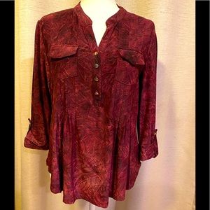 Burgundy Blouse